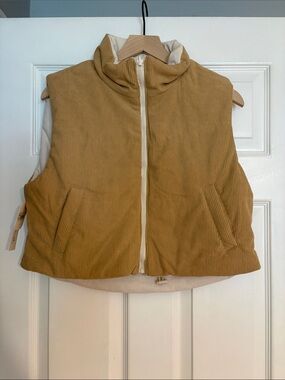 Altar'd State Mustard Corduroy Puffer Vest